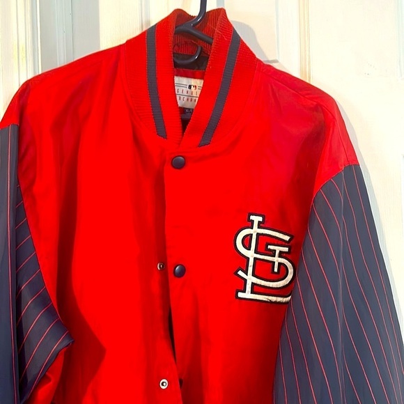 Men Vintage Y2K Genuine Merchandise Saint Louis Cardinals MLB Varsity Jacket - Picture 2 of 11